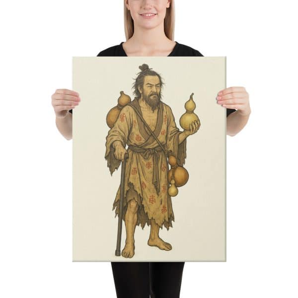Iron Crutch Li Vintage Canvas – Apricot White Altar Edition - Image 2