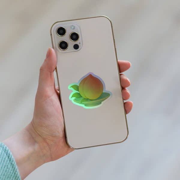 Peach of Immortality Holographic Sticker - Image 4