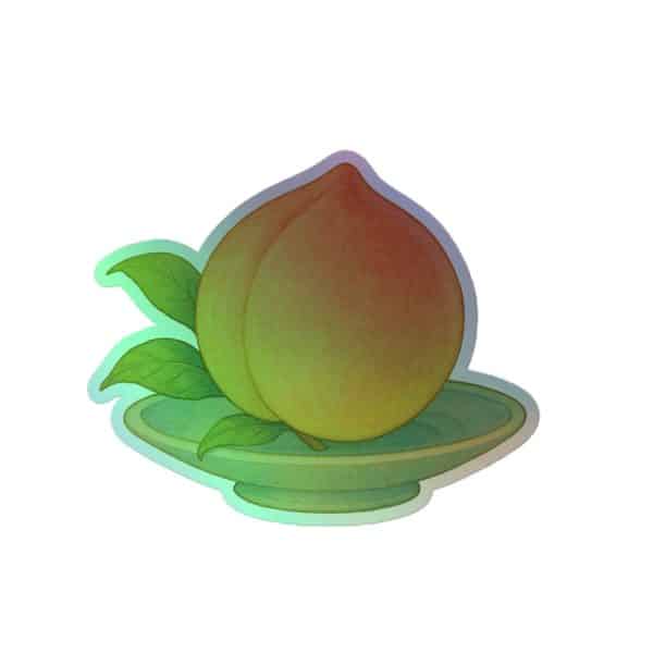 Peach of Immortality Holographic Sticker - Image 3