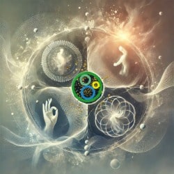 A symbolic illustration of the 4 spheres of power